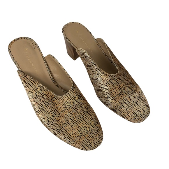 Anthropologie Shoes - Anthropologie Velvet Sweetheart Animal Print Mules